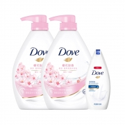 Dove 多芬 樱花甜香沐浴乳套装 (樱花甜香1kg*2+深层营润190g)  *5件