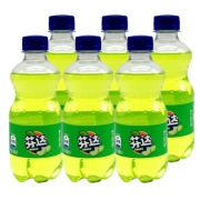 京喜APP：芬达 碳酸饮料 苹果味 300ml*6瓶