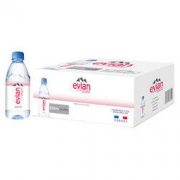 evian 依云 法国原装进口 依云（evian）天然矿泉水 330ml*24瓶饮用水整箱装