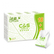 C&S 洁柔 手帕纸 3层6张24包（182mm*186mm）