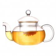 龙兮 玻璃泡茶壶 玻璃内胆 400ml
