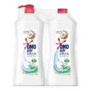 PLUS会员！OMO 奥妙 果蔬餐具净洗洁精 1.1kg*2 绿茶海盐