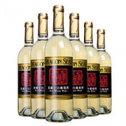 龙徽 黑标干白葡萄酒 夏多内白葡萄酒 750ml*6整箱装