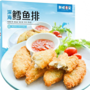 鲜香酥嫩！xianbaike 鲜佰客 深海鳕鱼排 330g