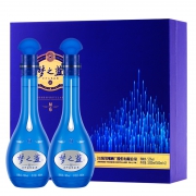 SUPER会员：YANGHE 洋河蓝色经典 梦之蓝M6 52度 浓香型白酒 500ml*2瓶 礼盒装