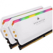 USCORSAIR 美商海盗船 16GB(8G×2)套装 DDR4 3200 台式机内存条 统治者铂金 RGB灯条 炫目白 高端游戏型