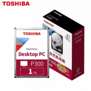 TOSHIBA 东芝 1TB 台式机机械硬盘 64MB 7200RPM SATA接口 P300系列(HDWD110)