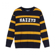HAZZYS 哈吉斯 男童条纹针织衫