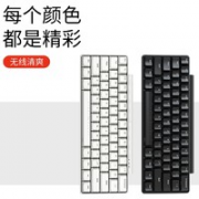 iKBC W200 mini 61键 2.4G无线机械键盘 黑色 Cherry红轴 无光