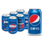 限地区、PLUS会员：pepsi 百事 可乐 Pepsi 碳酸饮料 330ml*6听