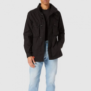 G-STAR RAW 男士 Utility Straight 黑色工装多口袋外套 D19001