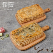 粮全其美 梅干菜+京葱香 半成品锅盔饼 100g*10个