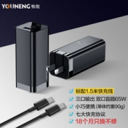 13日0点、PLUS会员：柚能 YP165S 充电器（USB-A、Type-C、65W)
