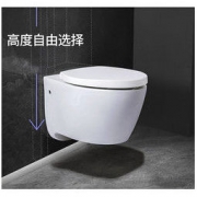KOHLER 科勒 K-25255 家用壁挂式马桶 海德丽气动水箱+缸体+气动面板+缓降盖板