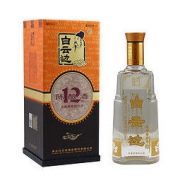 有券的上：白云边 年份系列 12年 陈酿 42%vol 兼香型白酒 500ml 单瓶装