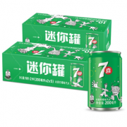 pepsi 百事 七喜 柠檬味  果味汽水 200ml*20听