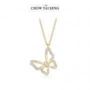 CHOW TAI SENG 周大生 S1PC0012 女士蝴蝶项链