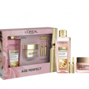 L'OREAL 欧莱雅 金致臻颜护肤套装（牡丹奢养粉妍日霜50ml+舒缓抗老爽肤水200ml+抗老安瓶*2)