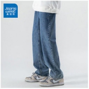 JEANSWEST 真维斯 男士休闲阔腿牛仔裤
