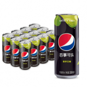 PLUS会员！pepsi 百事 可乐 青柠口味 330ml*12罐