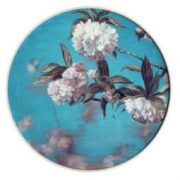 仟象映画 刘玉涛《碧桃 A款》50×50cm 美式古典花卉油画装饰画玄关壁画卧室轻奢壁挂画