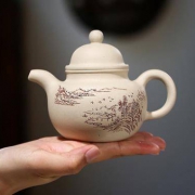 微拍堂  白段泥掇球 宜兴原矿手工紫砂茶壶茶具