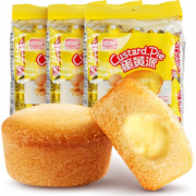 松软可口！PANPAN FOODS 盼盼 蛋黄派 注心点心糕点蛋黄味 180g*3包