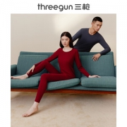 三枪 弹力莱卡棉 男女秋衣秋裤套装