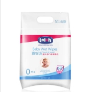 凑单品、京东极速版：lelch 露安适 婴儿手口专用湿巾 便携 5片×6袋