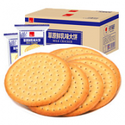 泓一 草原鲜乳饼干 牛奶味早餐饼干 500g