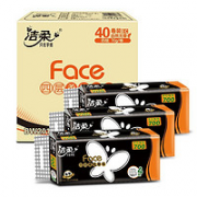 C&S 洁柔 黑FACE系列 无芯卷纸 4层70g10卷（138*138mm）