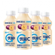 plus会员、蒙牛 优益C 活菌型乳酸菌饮品 百香果味330ml*4*12件
