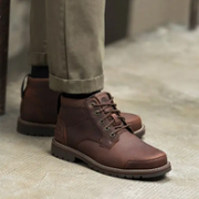 棕色41.5码：Timberland 添柏岚 男士抗疲劳防水休闲短靴