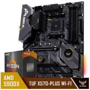 ASUS 华硕 TUF GAMING X570-PLUS (WI-FI) 主板 + AMD 锐龙 9 5900X CPU处理器 板U套装