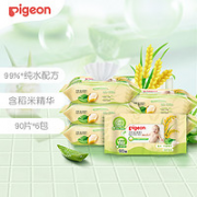 Pigeon 贝亲 宝宝湿纸巾  90抽*6包
