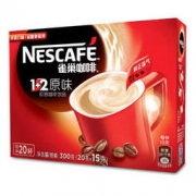 Nestlé 雀巢 Nestle）速溶咖啡 1+2 原味 微研磨 冲调饮品 20条300g（新老包装交替发货）
