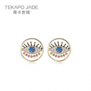 TekapoJade 女士K金恶魔之眼耳钉