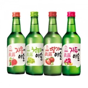 韩国烧酒第一品牌 真露 13°微醺烧酒 果味清酒 360ml*4瓶