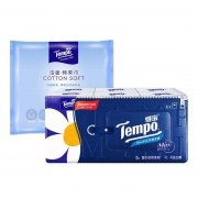 天猫U先：Tempo 得宝 棉柔巾7片单包+ mini手帕纸6包