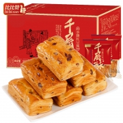 比比赞 红豆千层酥500g 零食休闲