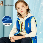 舒适保暖！Hush Puppies 暇步士 儿童摇粒绒保暖马甲