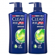 CLEAR 清扬 清爽控油型男士去屑洗发露 500g*2（赠 多芬沐浴露100g）