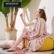 亲肤舒适！BERKSHIRE LIFE 闺蜜系列 单人牛奶绒毛毯 130*180cm
