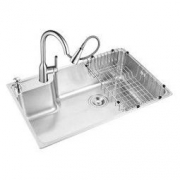 MOEN 摩恩 29017SLECP+GN68002 不锈钢水槽套装 71*45cmm