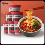 【食族人】酷爽卤蛋酸辣粉6桶