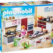 Playmobil 摩比世界 City Life 大型家庭厨房拼插玩具 9269