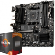 PLUS会员：MSI 微星 B550M PRO-VDH WIFI电脑主板 +AMD 锐龙5 5600X 处理器 板U套装