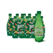 perrier 巴黎水 Perrier) 气泡水 村上隆限量装 原味 塑料瓶 500ml*24瓶