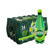 perrier 巴黎水 青柠味 气天然矿泉水气泡水500ML*24瓶