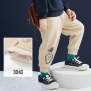 mini balabala 迷你巴拉巴拉 儿童加绒长裤